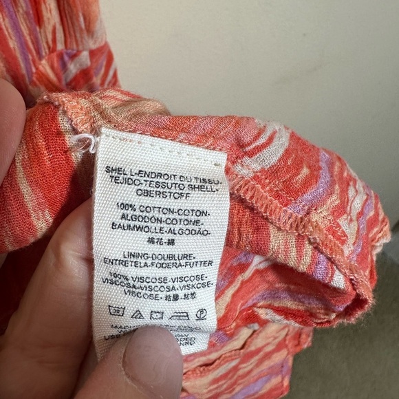 Free People Striped Orange Mini Dress - Picture 7 of 7